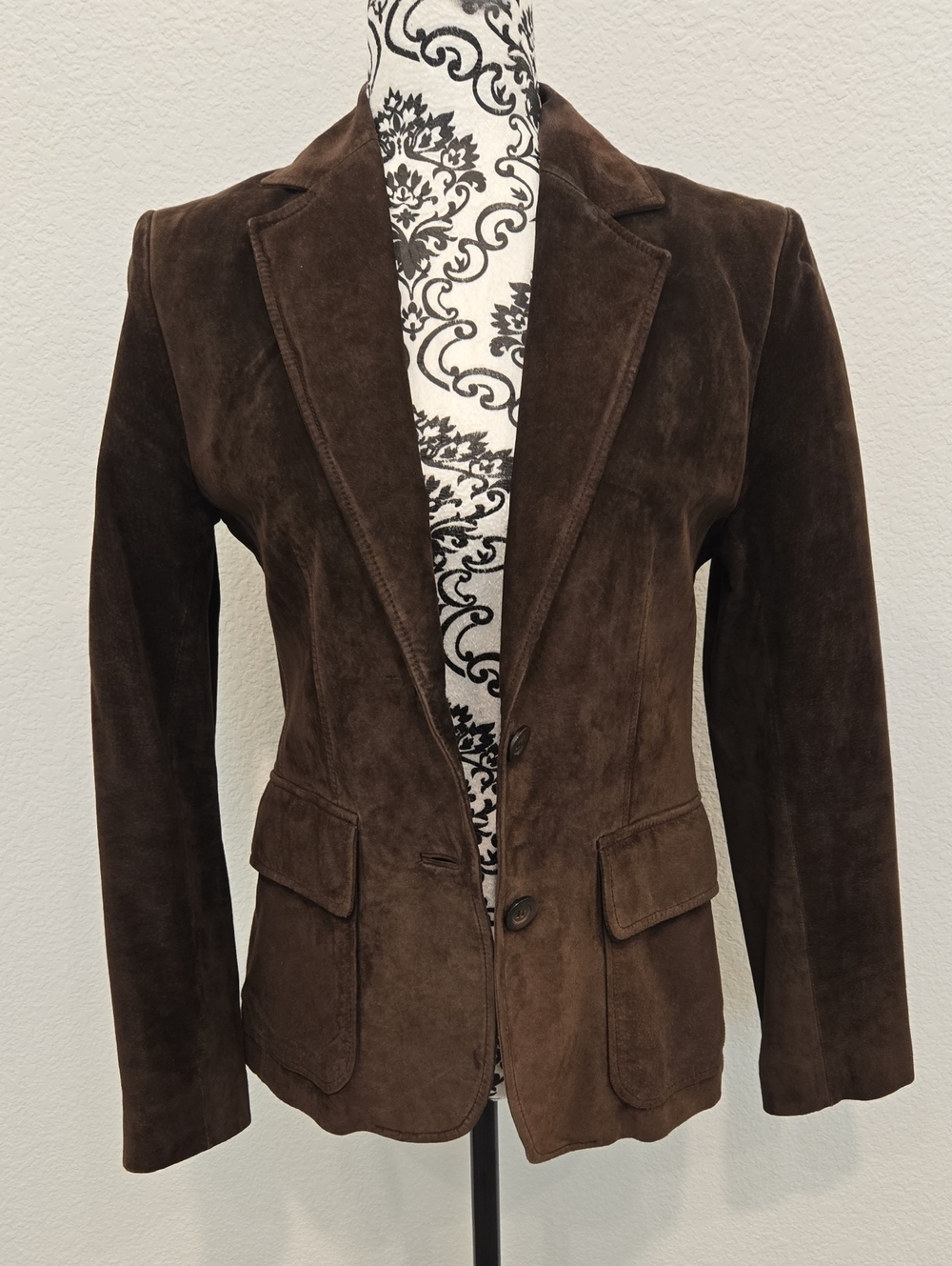 Tailor B. Moss Dark Brown Suede Blazer